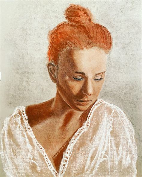 Conte crayon portrait, work in progress by ShawnBevlyn on DeviantArt