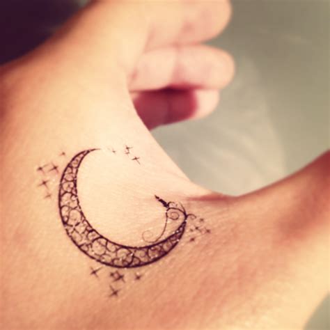 Tribal Night Moon Temporary Tattoo Sticker - OhMyTat