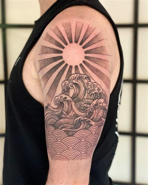 Japanese sunrise tattoo - Bronctattooaus.com
