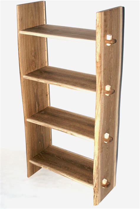 Organic Live Edge Natural Bookcase