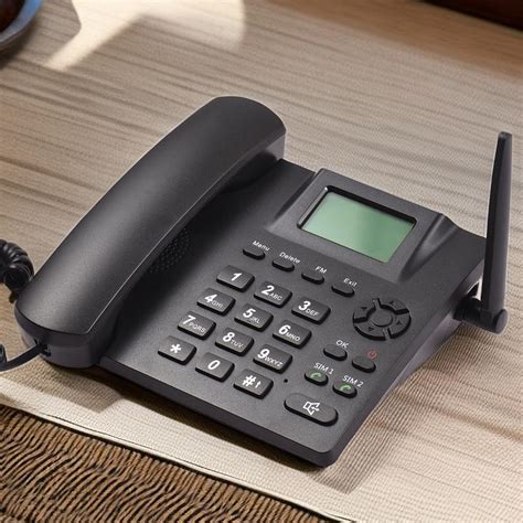 Telefone Fixo Enem - Comprar Telefone fixo sem fio fixo desktop telefone suporte gsm ...