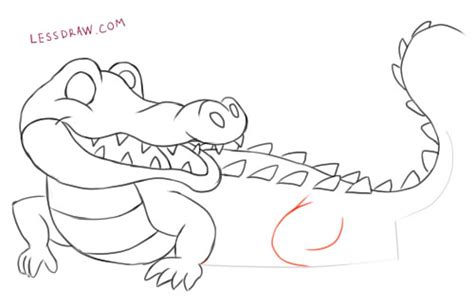 Как нарисовать крокодила | Lessdraw