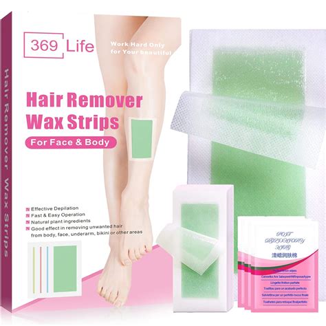 Amazon.com: 369 Life Hair Removal Wax Strips, Wax Strips for Hair