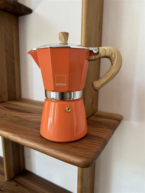 Gnali & Zani Venezia Moka Pot in Orange — my moka home
