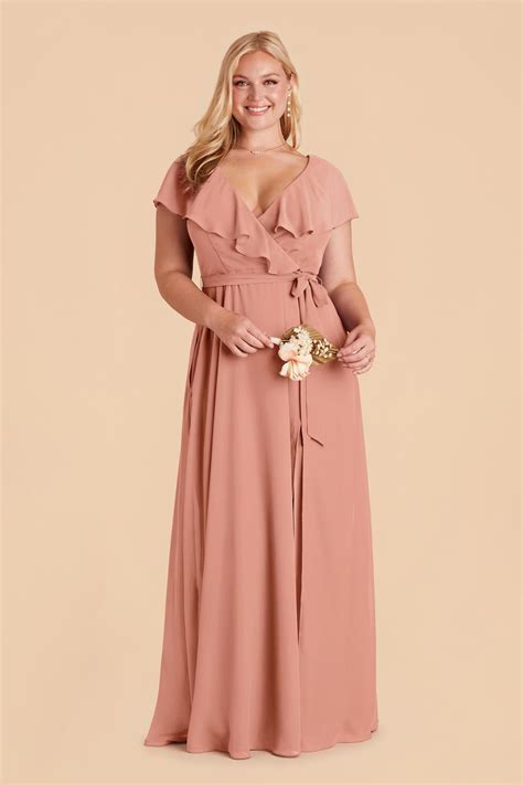 Plus Size Dusty Rose Dress