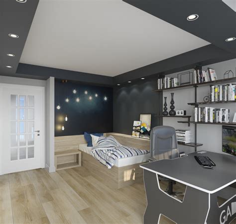 3D візуалізація кімната для підлітка | 3dlancer.net