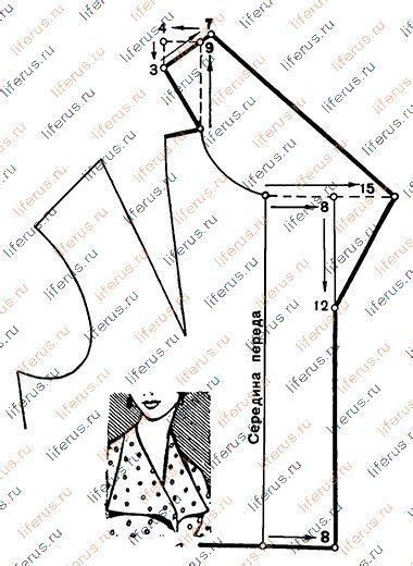 Цельнокроенный воротник и чертеж его выкро... - #costura #Costurafacil ...
