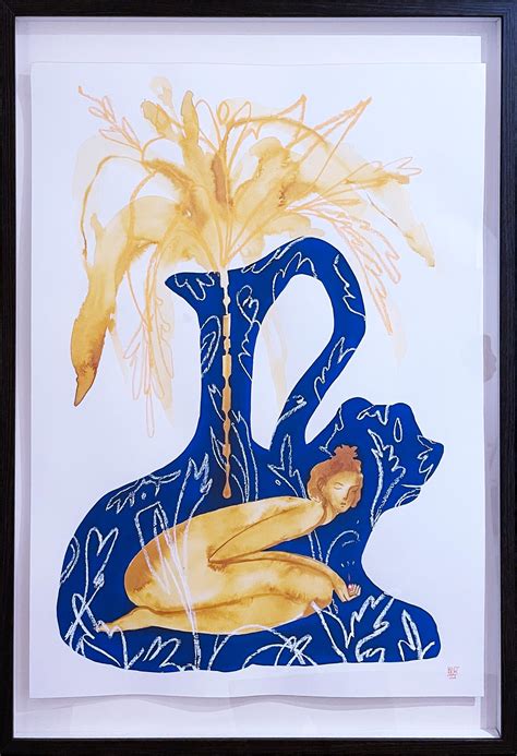 Rebecca Johnson - Where the Flowers Grow, 2021, nude female figure