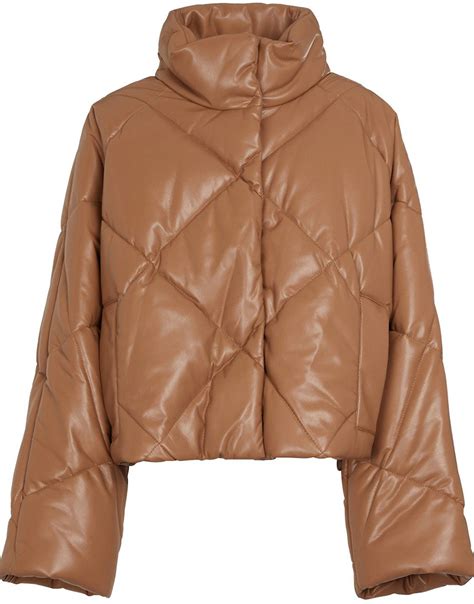 Ragnarok S03 Saxa Leather Puffer Jacket | Theresa Frostad Jacket