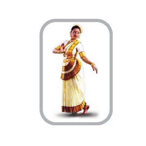 White Cotton Mohiniyattam Dance Costume-Blossom Faancys-Chennai, Size ...
