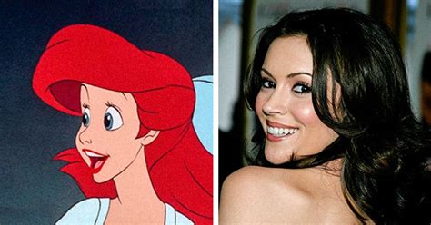 So apparently Ariel is a Redheaded Alyssa Milano (did a Little Mermaid ...
