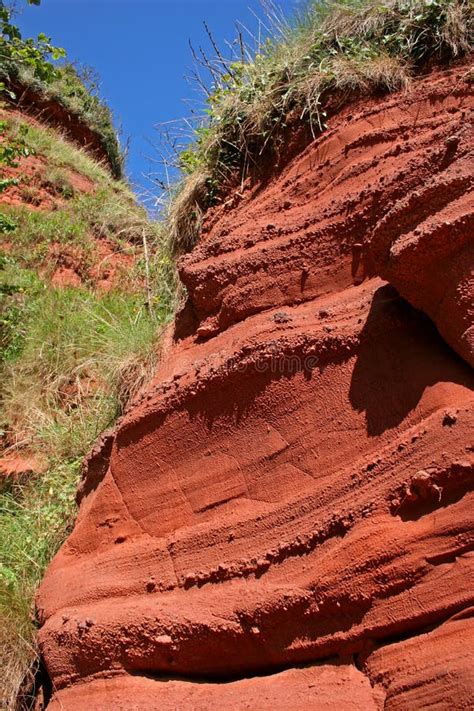 Sandstone cliffs stock image. Image of england, cloud - 12179437