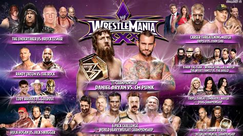 WWE Wrestlemania 30 Dream Card by VanguardXII on DeviantArt