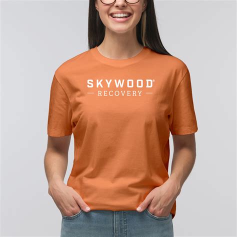 Skywood Recovery Large Logo T-Shirt - Tangerine – Underground Printing Online Stores