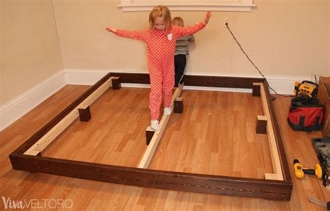 Diy King Platform Bed Frame - Bed With Built In Closet