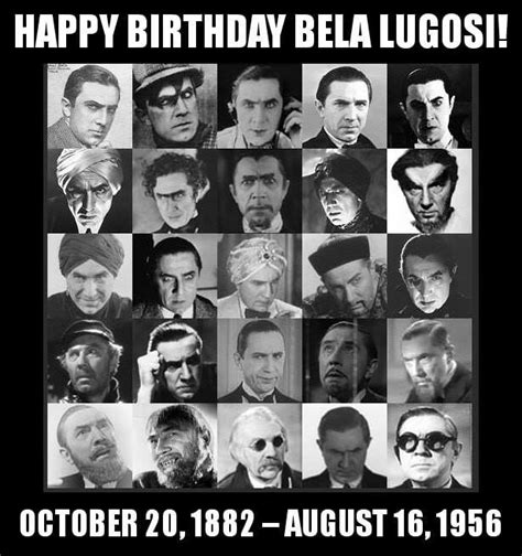 happy  birthday bela lugosi classic horror film board