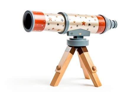 Premium AI Image | White background toy telescope