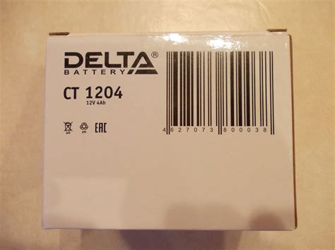 Аккумулятор DELTA CT 1204 обратная полярность — купить в интернет ...