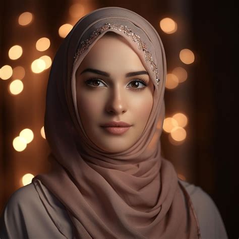 Premium AI Image | photo beautiful woman wearing hijab