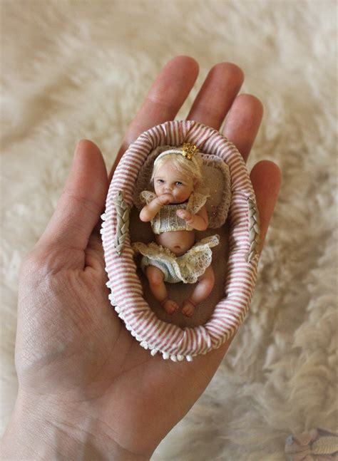 OOAK Polymer Clay 1:12 Dollhouse Scale Miniature Baby Girl | YivArtDolls