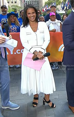 WornOnTV: Laura’s black suede heel sandals on Today | Laura Jarrett ...