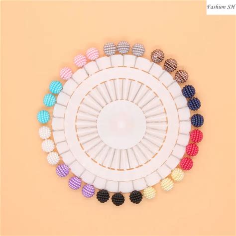 30 Buah Pin Pengaman Hijab Muslim Pin Selendang Ikuti Bros Bola Berlian ...