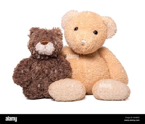 Two cute teddy bears holding Cut Out Stock Images & Pictures - Alamy