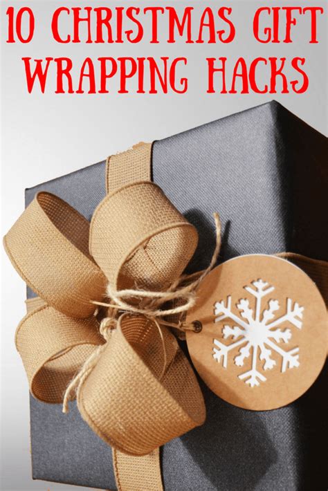 10 Christmas Gift Wrapping Hacks