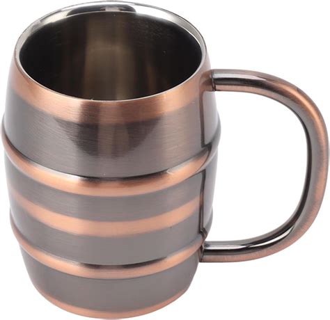 amazoncom stainless steel beer mug double wall insulated mug retro