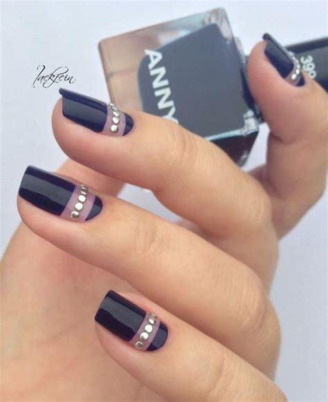 Модный маникюр со стразами - Дизайн ногтей (73 фото) | Nail art, Nail ...