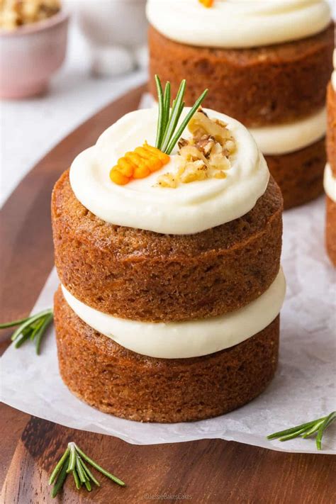 mini carrot cakes jessie bakes cakes
