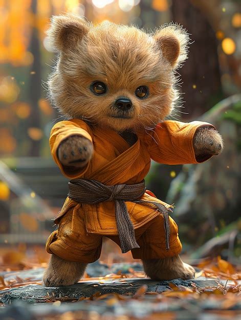 Adorable bear illustration in digital art style | AI-generated image