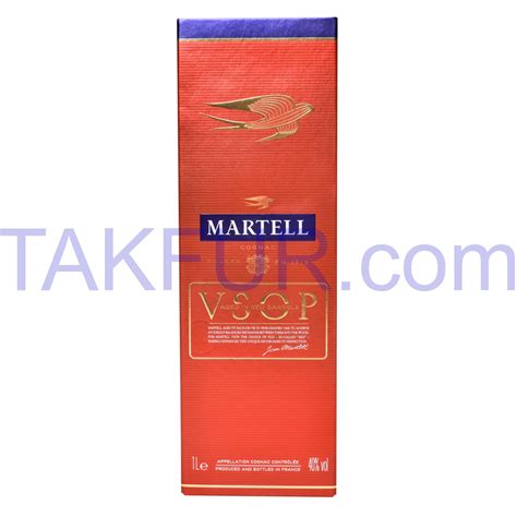 Коньяк Martell VSOP 40% 1л купить онлайн с доставкой в офис или на дом ...