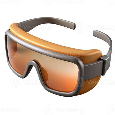 beautiful abstract Safety Glasses Side View Transparent Background
