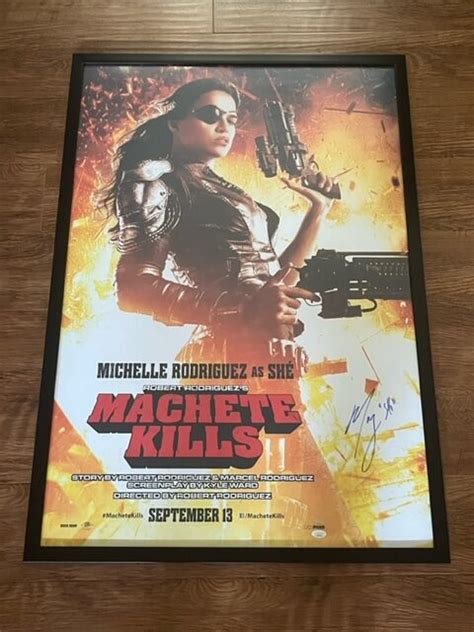 Michelle Rodriguez Autographed Machete Kills Framed 27X40 Movie Poster ...