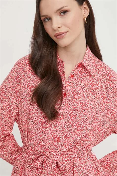 Платье Pepe Jeans BROOKE цвет красный maxi прямое | ANSWEAR.ua