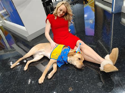 Brutus, NBC4’s Puppy with a Purpose makes a special newsroom visit