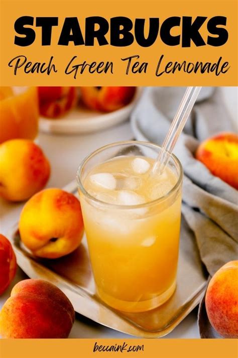 Starbucks peach green tea lemonade – Artofit