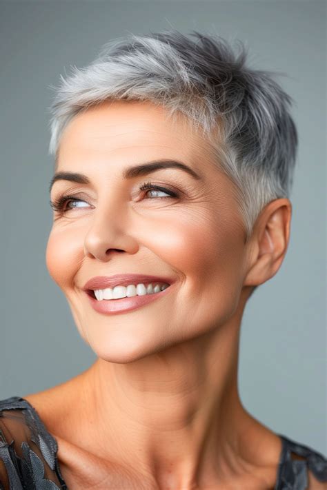32 Eye-Catching Pixie Haircuts for Women Over 60 | Short white hair ...