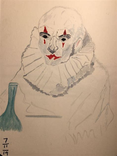 The clown inspired by Edward Hopper | Edward hopper paintings, Sketches ...