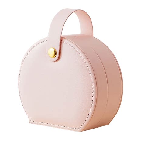 Trayknick Portable Jewelry Case Faux Leather Travel Jewelry Box with
