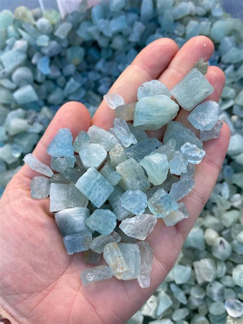 Raw Aquamarine Crystal 1g to 25g Grade AA Raw Aquamarine | Etsy