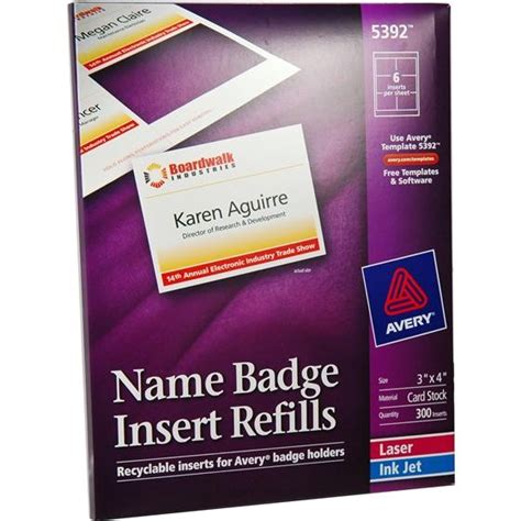 Avery 3x4 Name Badge Template | williamson-ga.us