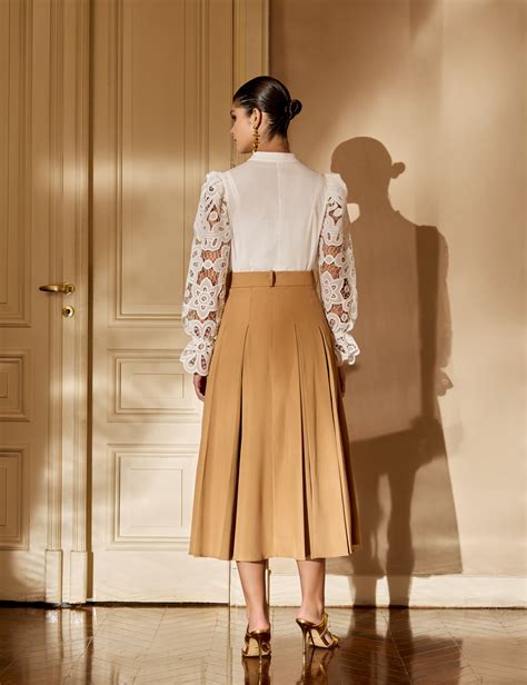 Saia Sarjada Apolônia Nude | Delight Store