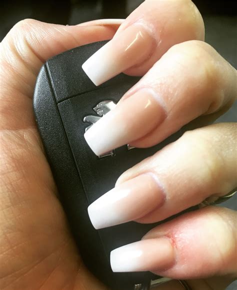 Ombré coffin nails #PinkBlush #acrylics | Nails, Coffin nails, Blush pink