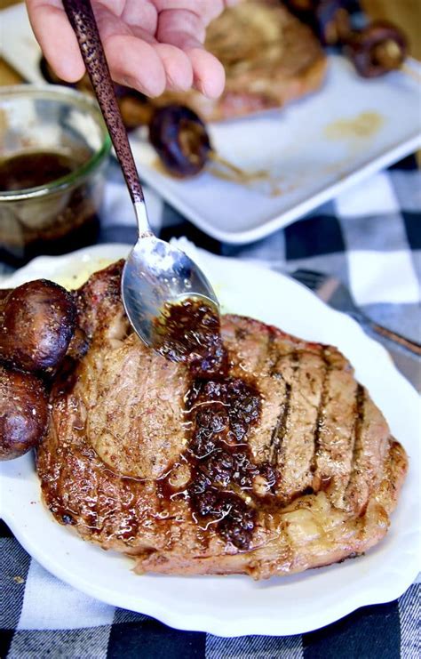 Steak with Red Wine Sauce - Out Grilling