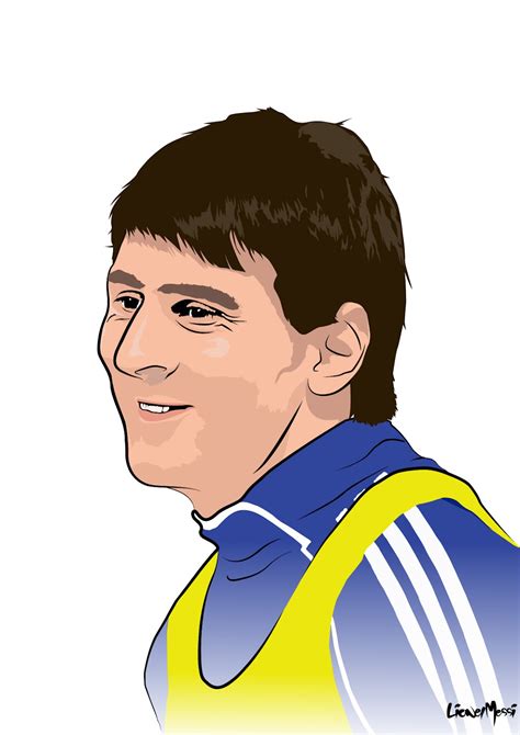 Lionel Messi Drawing Cartoon