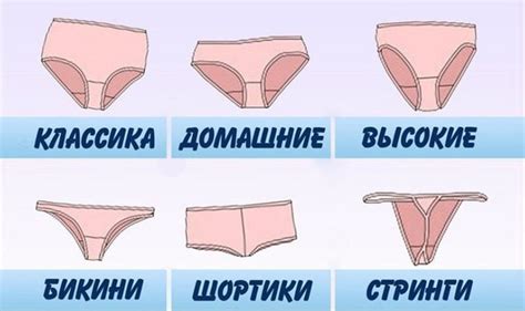 Размеры женских трусов: таблица