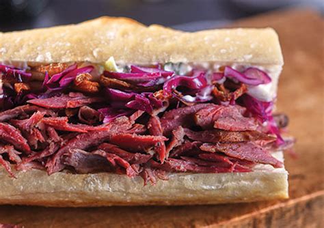 brisket sandwich  sourdough baguette  pepperoncini aioli recipe