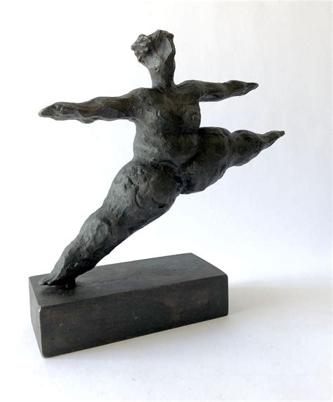 Matteo Lo Greco Bronze Donzatrice Rubenesque Female Nude Dancer at